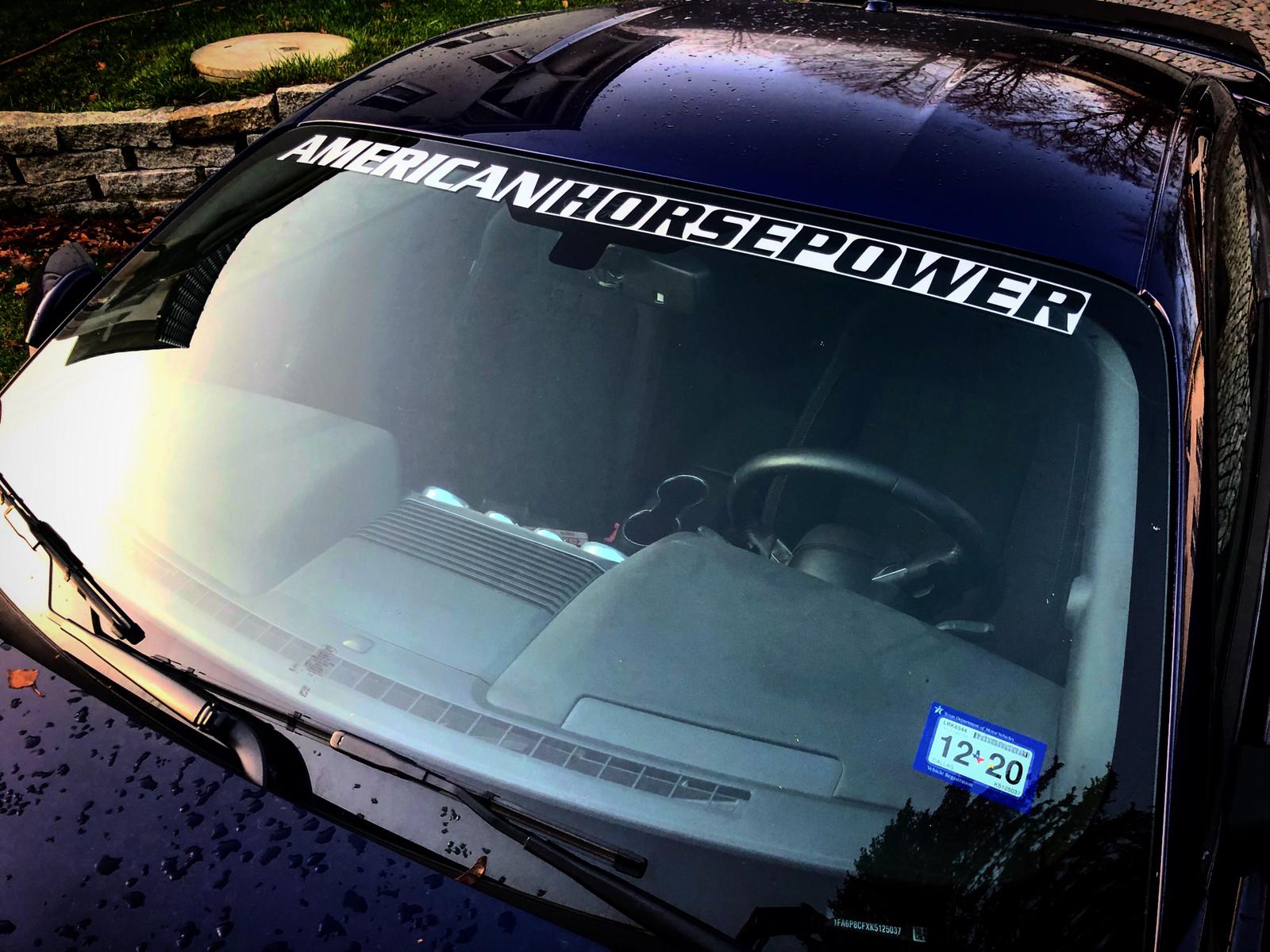 Original logo sticker windscreen  American Horsepower EN - US Car Parts