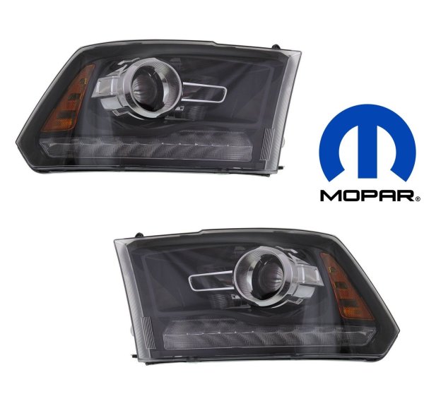 MOPAR OEM Black Projector Scheinwerfer Set (13-15 RAM 1500, 2500, 3500) 68093220AD 68093221AD