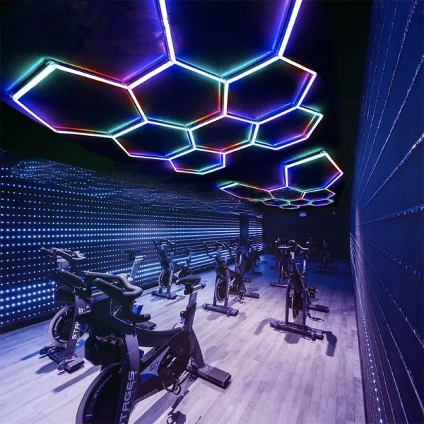 LED Hexagon Garagen Deckenbeleuchtung Honeycomb RGB Edition