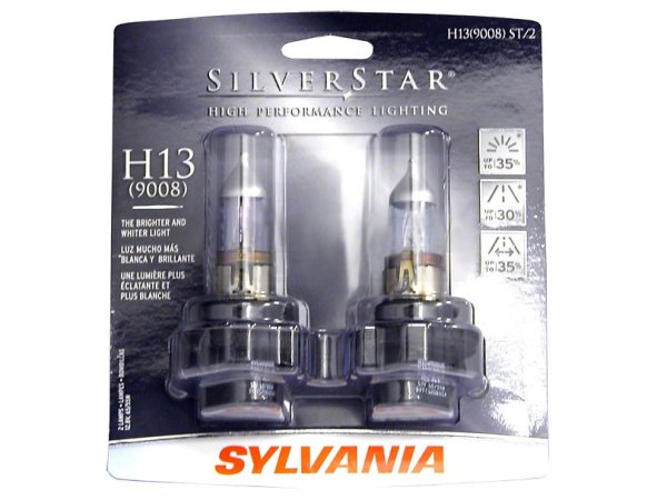 Sylvania Silver Scheinwerfer-Birnen - H13 (05-12 All) H13ST BP2