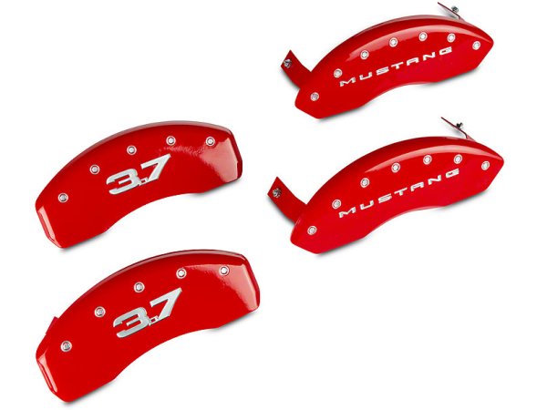 MGP Red Bremssattelabdeckungen mit 3.7 Logo - vorne und hinten (15-17 V6) 10202SM32RD