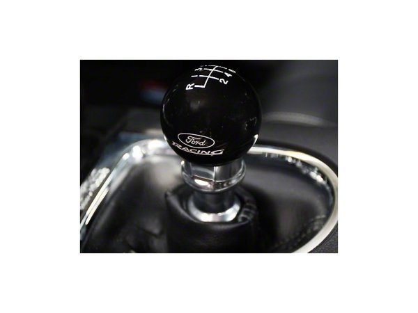 Ford Performance 6-speed shift knob with Ford Racing logo - Black (15-23  GT, V6 EB)