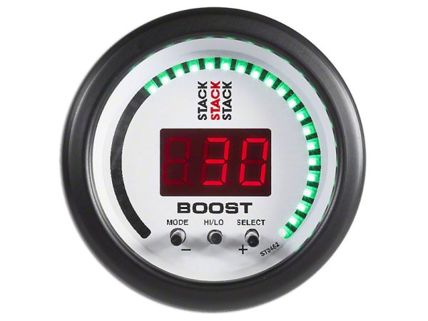 Auto Meter Stack Boost Controller Anzeige - Weiß (79-21 All) ST3462