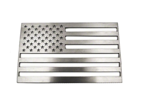 ACC Edelstahl American Flag Emblem - gebürstet (79-21 All) 142021